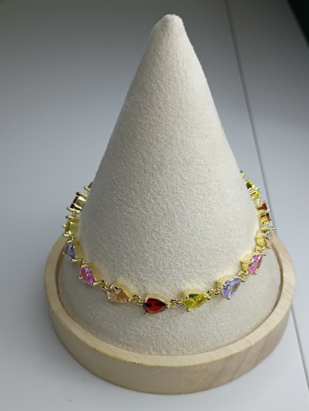 New Gold Plated Multi-Color Teardrop Bracelet 🚨